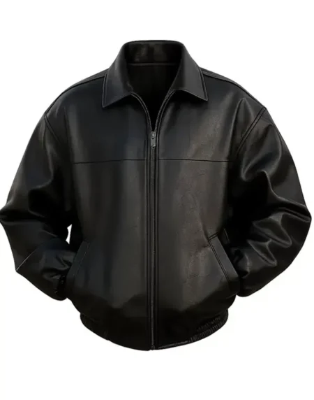 Marty Premiere Timothee Chalamet Black Leather Jacket