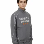 Marty Supreme Charcoal Grey Polyester Track Jacket