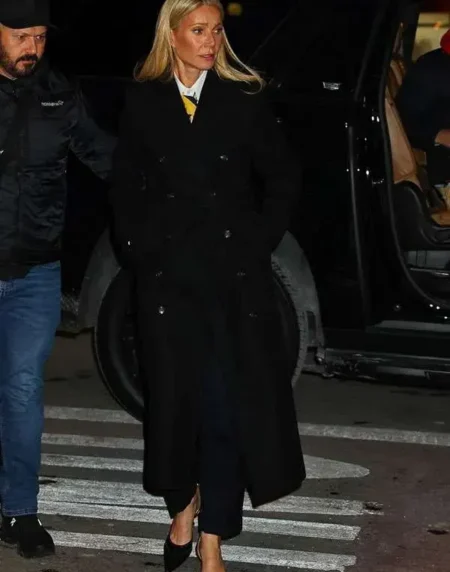 Marty Supreme Gwyneth Paltrow Black Long Coat