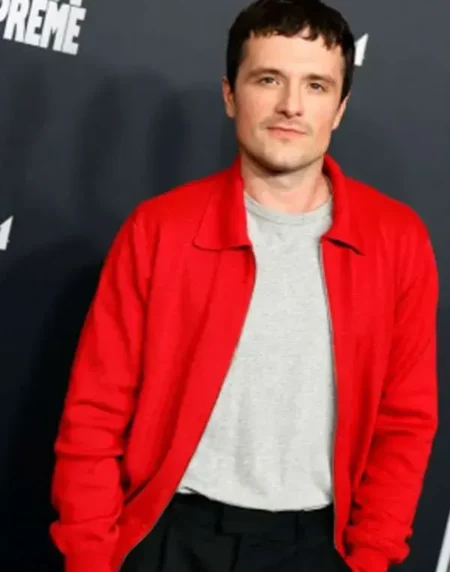 Marty Supreme Premiere Josh Hutcherson Red Cotton Jacket