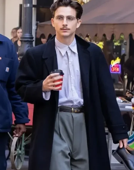 Marty Supreme Timothee Chalamet Black Long Coat