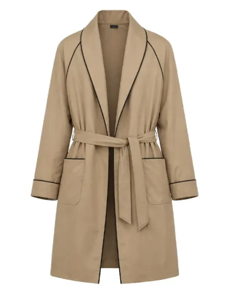 Marty Supreme Timothee Chalamet Brown Cotton Coat