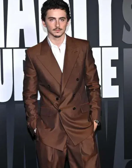 Timothee Chalamet Marty Supreme Brown Blazer