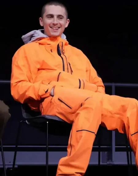 Timothée Chalamet Marty Supreme Track Jacket Orange