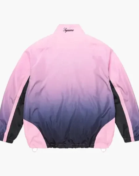Gradient Track Jacket Pink Back