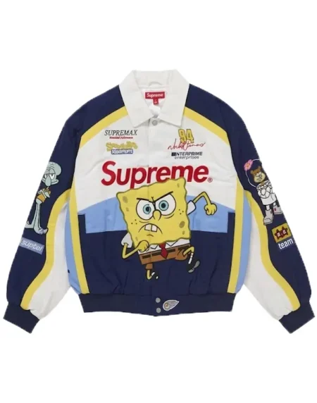 SpongeBob SquarePants Jeff Hamilton Racing Jacket White