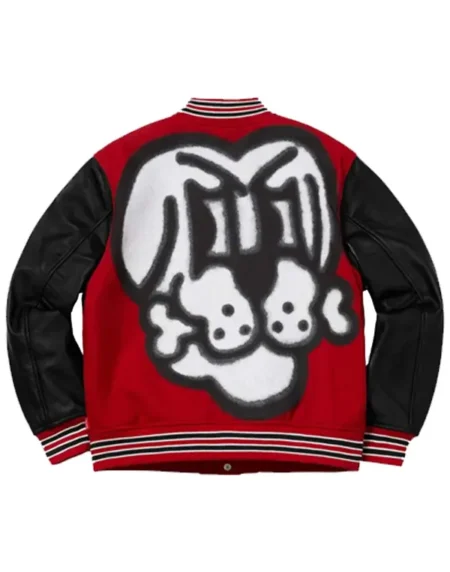 Supreme Bone Letterman Varsity Jacket Back