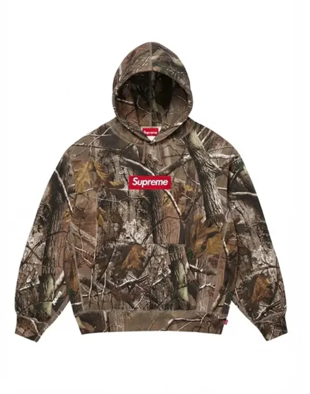 Supreme Box Logo Brown Hoodie