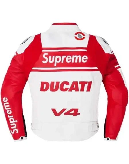 Supreme Motorcycle Leather Jacket Back