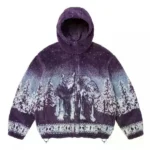 Supreme Reversible Purple Hooded