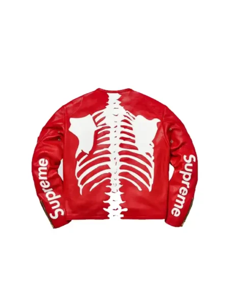 Supreme Skeleton Red Jacket Back