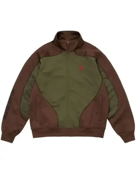 Supreme X Jordan Track Brown Jacket
