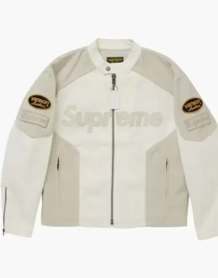 Vanson Leathers Cordura Cotton Jacket White