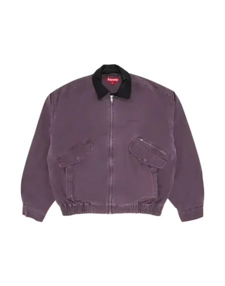 Supreme Collar Utility Purple Jacket
