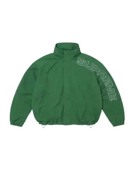Supreme Embroidered Green Track Jacket