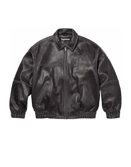 Supreme Gem Studded Leather Jacket