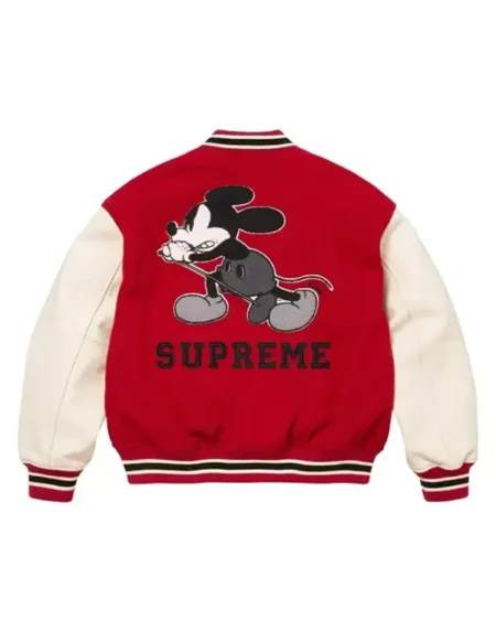 Supreme Mickey Varsity Jacket