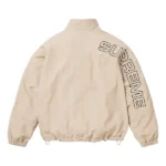 Supreme Spellout Embroidered Beige Back Jacket