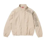 Supreme Spellout Embroidered Beige Jacket