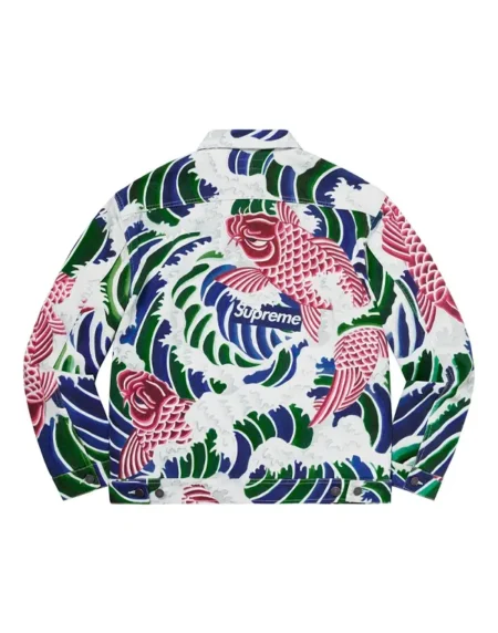 Supreme Waves Work White Jacket