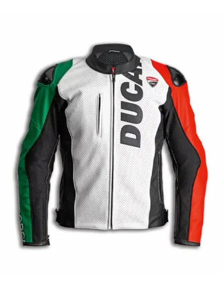 Ducati Corse Tricolore Leather Jacket