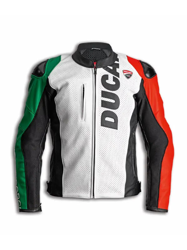 Ducati Corse Tricolore Leather Jacket