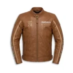 Ducati IOM 78 Motorcycle Brown Jacket
