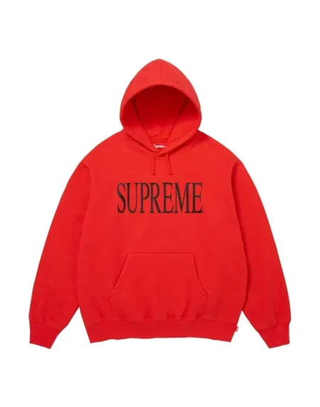 Supreme Capital Red Hooded Jacket