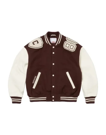 Supreme Captains Varsity Brown Jacket