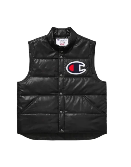 Supreme Champion Black Puffy Vest