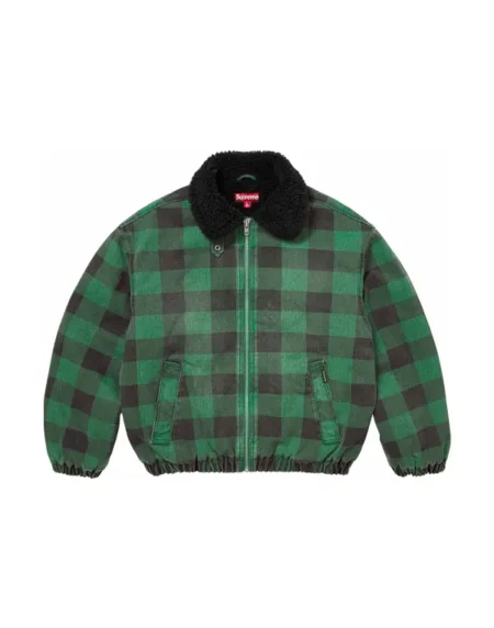 Supreme Faux Green Cotton Jacket