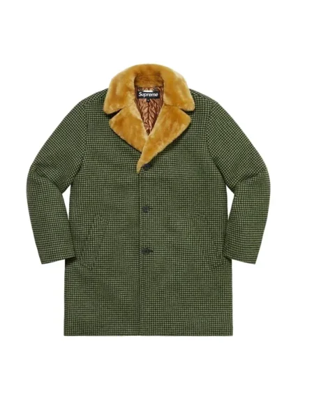 Supreme Fur Car Green Coat