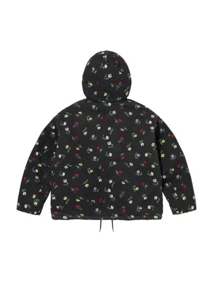 Supreme Fur Lined Field Black Jacket
