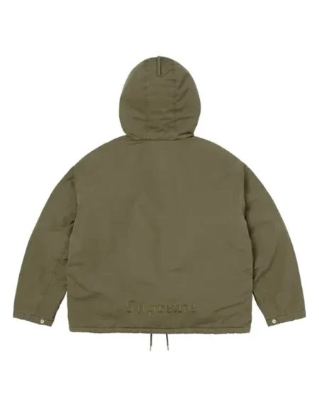 Supreme Fur Lined Field Green Jacket