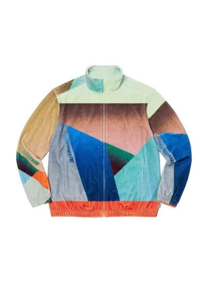 Supreme Geo Velour Track Jacket