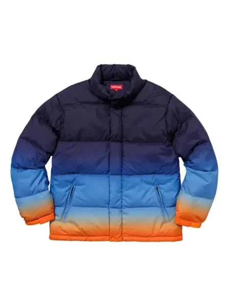 Supreme Gradient Blue Puffer Jacket
