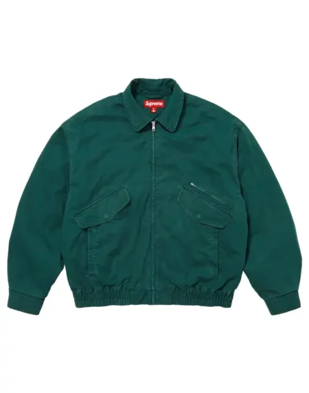 Supreme Hooded Utility Green Jacket