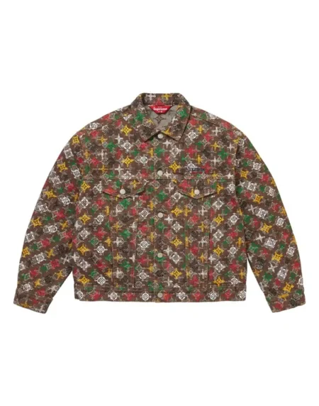 Supreme Overprint Jacquard Denim Jacket