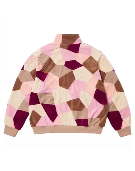 Supreme Patchwork Velour Pink Jacket