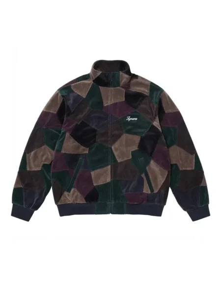 Supreme Patchwork Velour Track Jacket