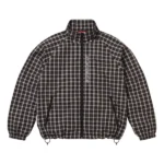 Supreme Plaid Track Black Jacket