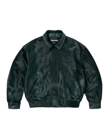 Supreme Ponyhair Green Jacket