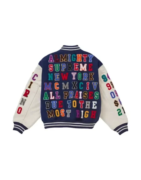 Supreme Praises White & Blue Jacket