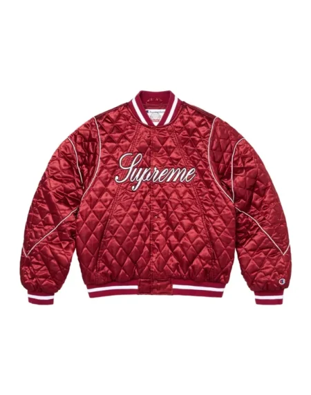 Supreme Quilted Varsity Jacket
