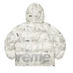 Supreme Receipts Hooded White Jacket