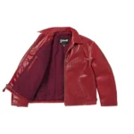 Supreme Schott Distressed Red Jacket