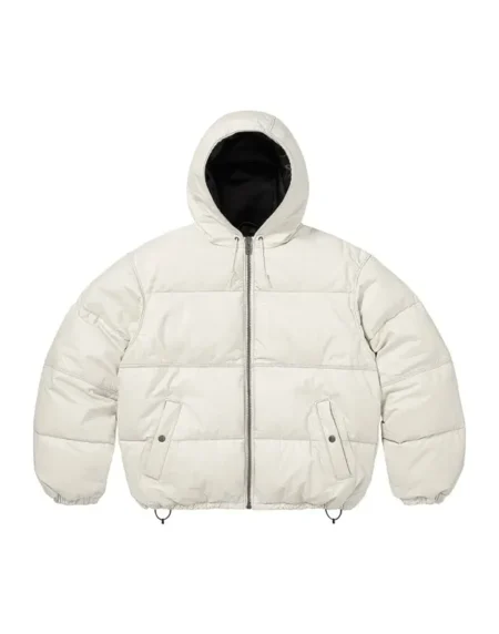 Supreme Schott Puffer White Jacket