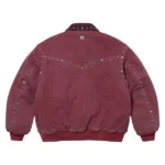 Supreme Simon Studded Work Burgundy Jacket