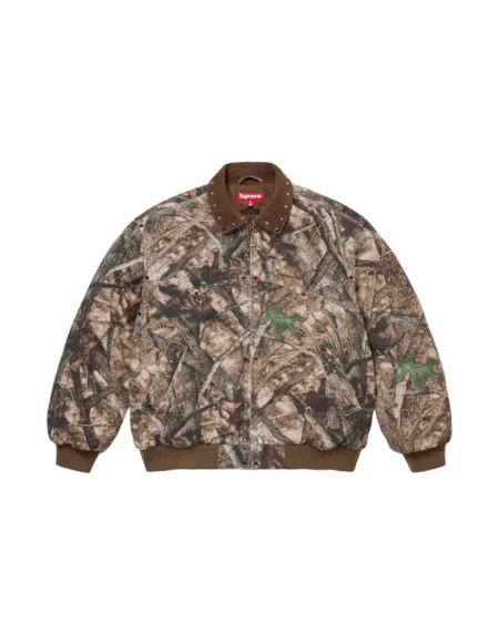 Supreme Studded Work Brown Jacket