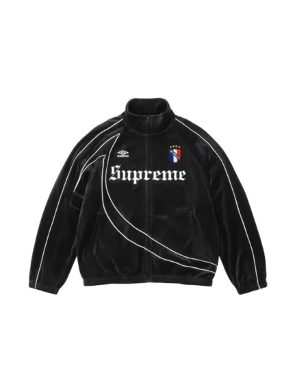 Supreme Umbro Velour Black Jacket